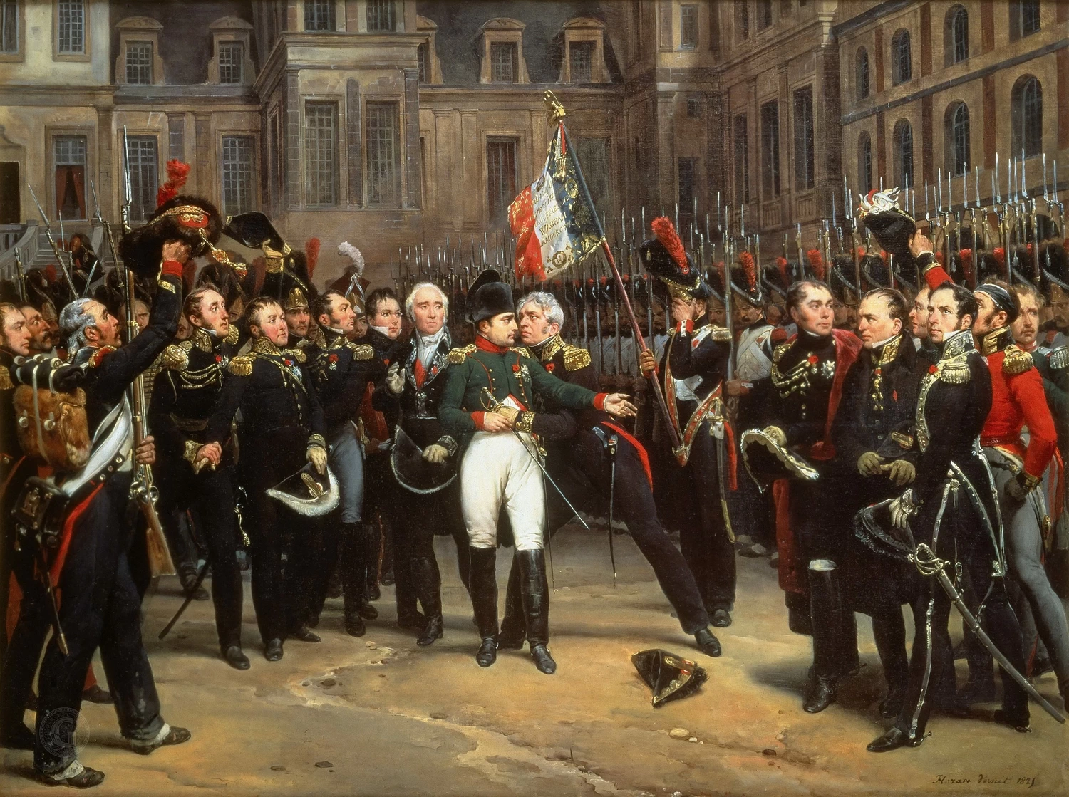  119-Napoleone saluta la sua Guardia a Fontainebleau il 20 aprile 1814 - Versailles